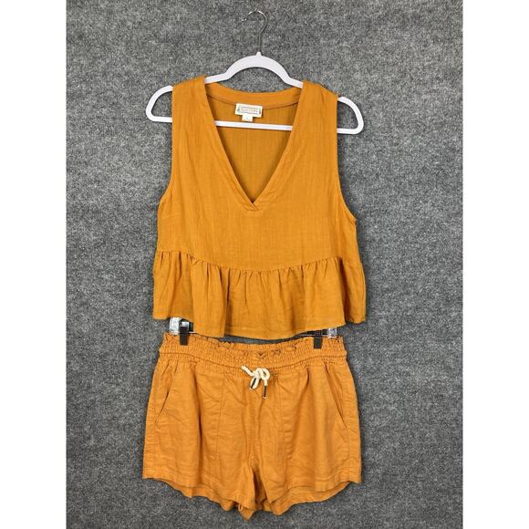 Loveriche Tops - Loveriche Top & Short Set Size L 100% Rayon Burnt Orange Light Weight